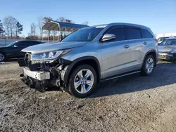 2018 Toyota Highlander Limited en venta en Spartanburg, SC