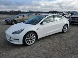 Salvage cars for sale at Lumberton, NC auction: 2018 Tesla Model 3