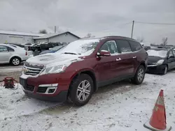 Salvage cars for sale from Copart Pekin, IL: 2017 Chevrolet Traverse LT