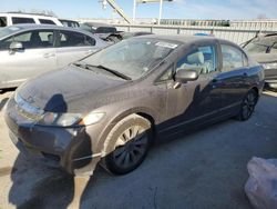 Salvage cars for sale at Kansas City, KS auction: 2010 Honda Civic EXL