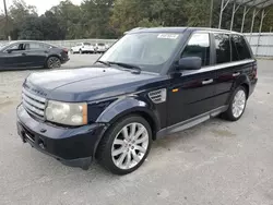 Salvage cars for sale at Savannah, GA auction: 2006 Land Rover Range Rover Sport Supercharged