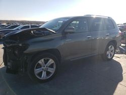 Salvage cars for sale at Grand Prairie, TX auction: 2009 Toyota Highlander Limited