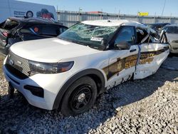 Salvage cars for sale at Cahokia Heights, IL auction: 2022 Ford Explorer Police Interceptor