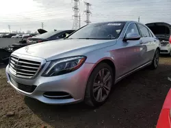 Salvage cars for sale at Elgin, IL auction: 2015 Mercedes-Benz S 550 4matic