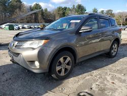 Salvage cars for sale at Mendon, MA auction: 2015 Toyota Rav4 XLE