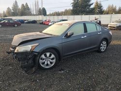 Salvage cars for sale at Graham, WA auction: 2008 Honda Accord EXL