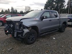 Chevrolet Silverado k1500 lt Trail salvage cars for sale: 2021 Chevrolet Silverado K1500 LT Trail Boss