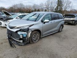 Salvage cars for sale from Copart North Billerica, MA: 2021 Toyota Sienna LE