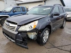 Salvage cars for sale at Pekin, IL auction: 2010 Subaru Outback 2.5I Premium