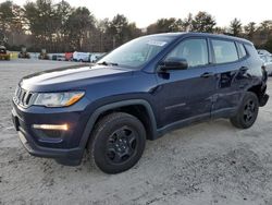 Salvage cars for sale at Mendon, MA auction: 2018 Jeep Compass Sport