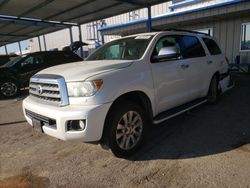 Salvage cars for sale at Sacramento, CA auction: 2012 Toyota Sequoia Platinum