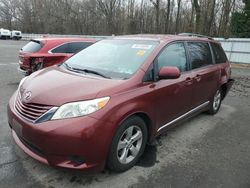 Salvage cars for sale at Glassboro, NJ auction: 2016 Toyota Sienna LE