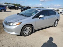 Salvage cars for sale at Harleyville, SC auction: 2012 Honda Civic LX