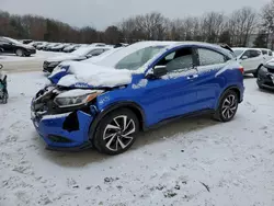 Salvage cars for sale at North Billerica, MA auction: 2019 Honda HR-V Sport