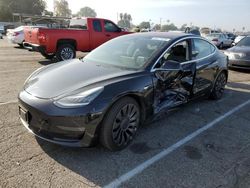 Salvage cars for sale at Van Nuys, CA auction: 2018 Tesla Model 3