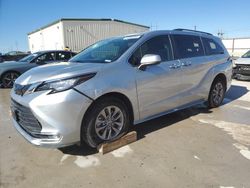 Salvage cars for sale at Haslet, TX auction: 2021 Toyota Sienna XLE