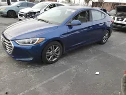 Salvage cars for sale at Wilmington, CA auction: 2017 Hyundai Elantra SE