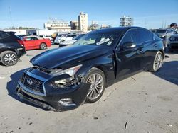 Salvage cars for sale at New Orleans, LA auction: 2018 Infiniti Q50 Luxe