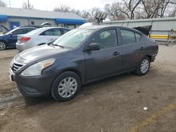 Salvage cars for sale at Wichita, KS auction: 2015 Nissan Versa S