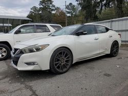 Salvage cars for sale at Savannah, GA auction: 2016 Nissan Maxima 3.5S