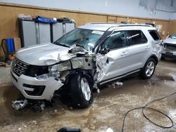 Salvage cars for sale at Kincheloe, MI auction: 2017 Ford Explorer XLT