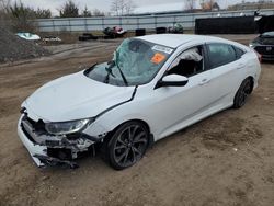 Salvage cars for sale at Columbia Station, OH auction: 2021 Honda Civic Sport