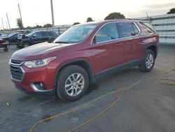 Salvage cars for sale at Miami, FL auction: 2020 Chevrolet Traverse LT