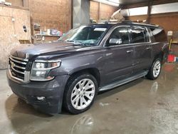 Salvage cars for sale at Ebensburg, PA auction: 2015 Chevrolet Suburban K1500 LTZ