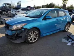 Salvage cars for sale at San Martin, CA auction: 2010 Mazda 3 S