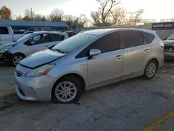 Salvage cars for sale at Wichita, KS auction: 2012 Toyota Prius V