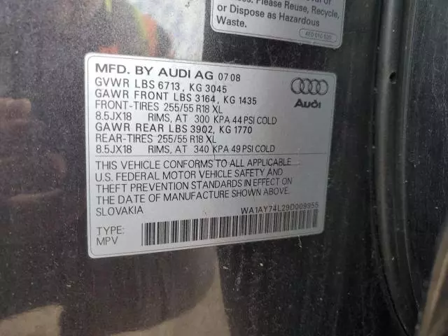 2009 Audi Q7 3.6 Quattro