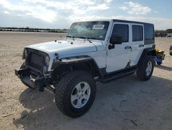 Salvage cars for sale at San Antonio, TX auction: 2014 Jeep Wrangler Unlimited Sport