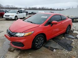 Salvage cars for sale at Louisville, KY auction: 2015 Honda Civic LX