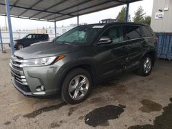 Salvage cars for sale at Sacramento, CA auction: 2018 Toyota Highlander Limited