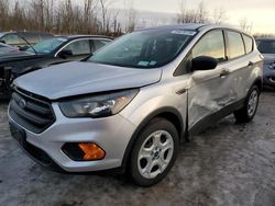 Salvage cars for sale at Leroy, NY auction: 2018 Ford Escape S