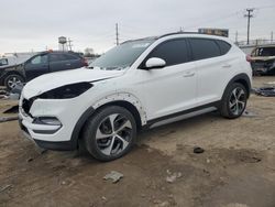 Salvage cars for sale at Dyer, IN auction: 2017 Hyundai Tucson Limited