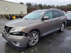 Salvage cars for sale at Exeter, RI auction: 2013 Nissan Pathfinder S