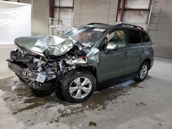 Salvage cars for sale at North Billerica, MA auction: 2015 Subaru Forester 2.5I Premium