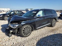 Salvage cars for sale at Taylor, TX auction: 2022 Lincoln Aviator Black Label