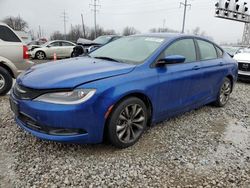 Salvage cars for sale at Columbus, OH auction: 2015 Chrysler 200 S