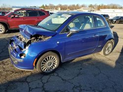 Salvage cars for sale at Pennsburg, PA auction: 2012 Fiat 500 Lounge