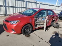 Salvage cars for sale at Littleton, CO auction: 2015 Toyota Corolla L