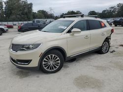 Salvage cars for sale at Ocala, FL auction: 2016 Lincoln MKX Select