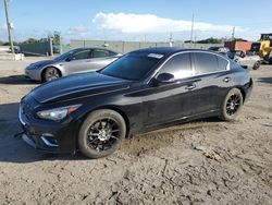 Salvage cars for sale at Homestead, FL auction: 2021 Infiniti Q50 Luxe