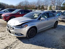 Salvage cars for sale at North Billerica, MA auction: 2018 Ford Fusion TITANIUM/PLATINUM