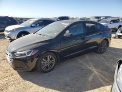 Salvage cars for sale at San Antonio, TX auction: 2018 Hyundai Elantra SEL