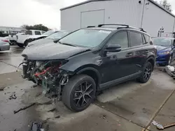 Salvage cars for sale at Sacramento, CA auction: 2018 Toyota Rav4 HV SE