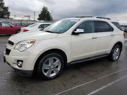 Salvage cars for sale at Moraine, OH auction: 2012 Chevrolet Equinox LTZ