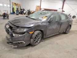 Salvage cars for sale at Center Rutland, VT auction: 2020 Honda Civic EX