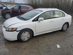 Honda salvage cars for sale: 2007 Honda Civic Hybrid